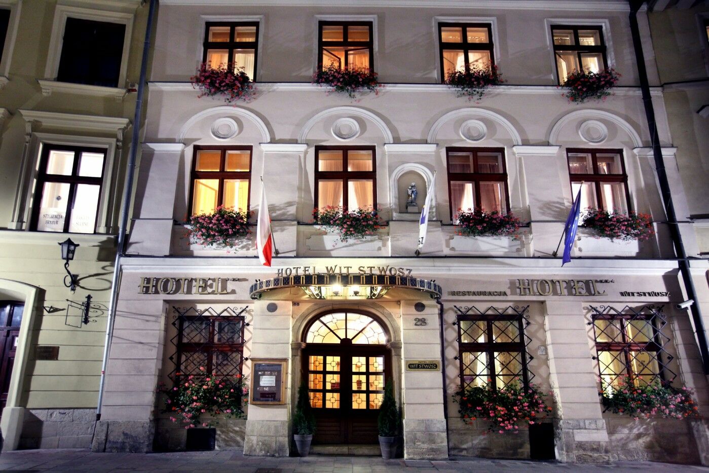 Hotel Wit Stwosz Krakau Exterior foto